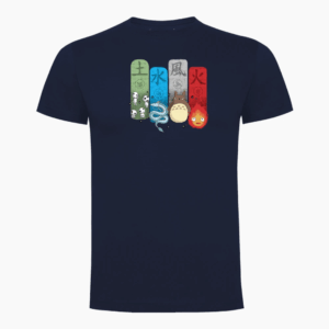 Camiseta estudio Ghibli en Marino