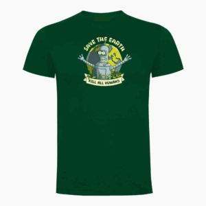 Bender Save the earth. Verde botella